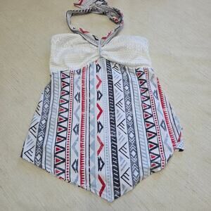 No Boundaries  Woman's Multi-Colored Halter Top size M